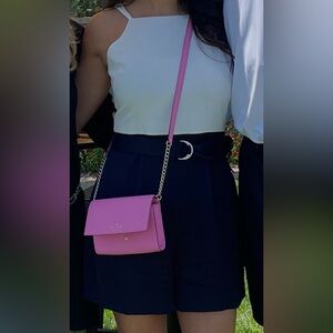 Ted Baker Colorblock Romper Navy and Ivory Size 2 (US 6) Elegant Summer Outfit